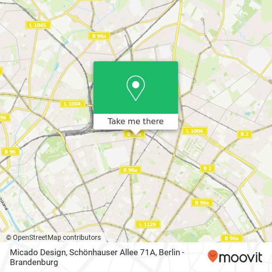 Карта Micado Design, Schönhauser Allee 71A