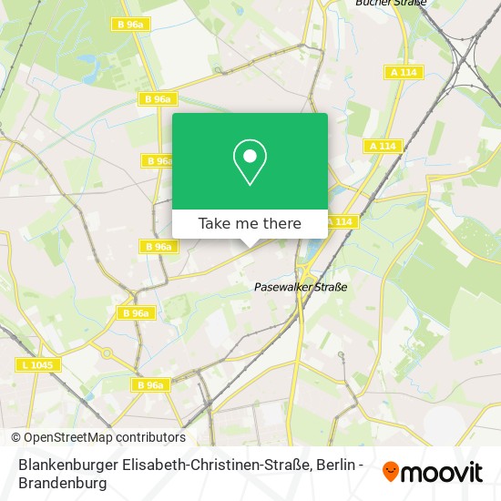 Карта Blankenburger Elisabeth-Christinen-Straße