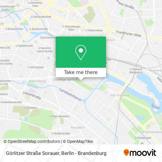 Görlitzer Straße Sorauer map
