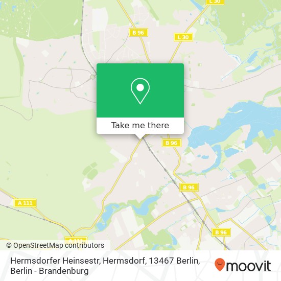 Hermsdorfer Heinsestr, Hermsdorf, 13467 Berlin map