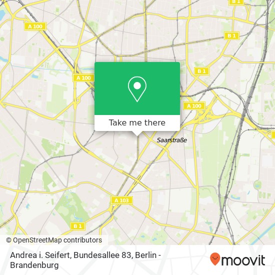 Карта Andrea i. Seifert, Bundesallee 83