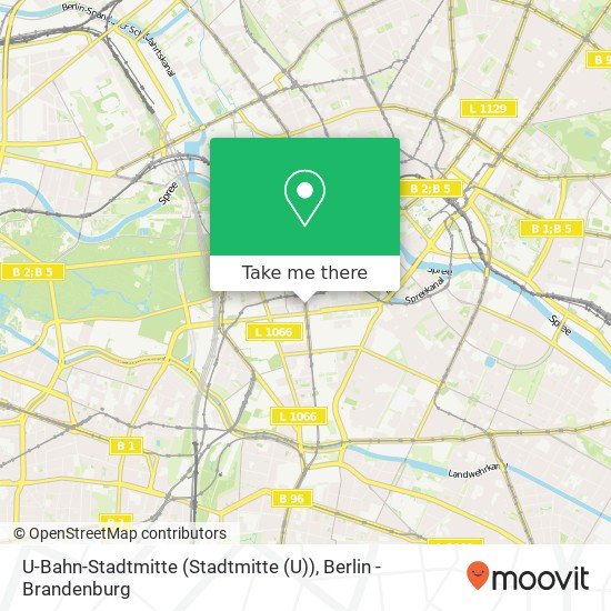 U-Bahn-Stadtmitte (Stadtmitte (U)) map