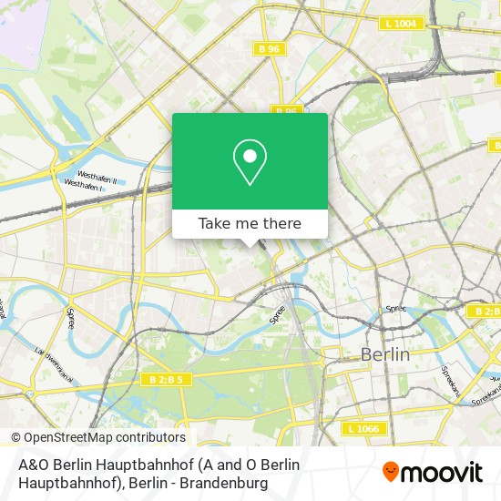 A&O Berlin Hauptbahnhof map