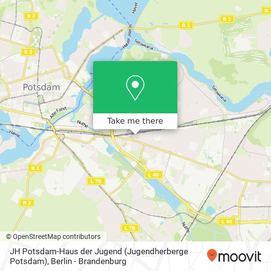 JH Potsdam-Haus der Jugend (Jugendherberge Potsdam) map