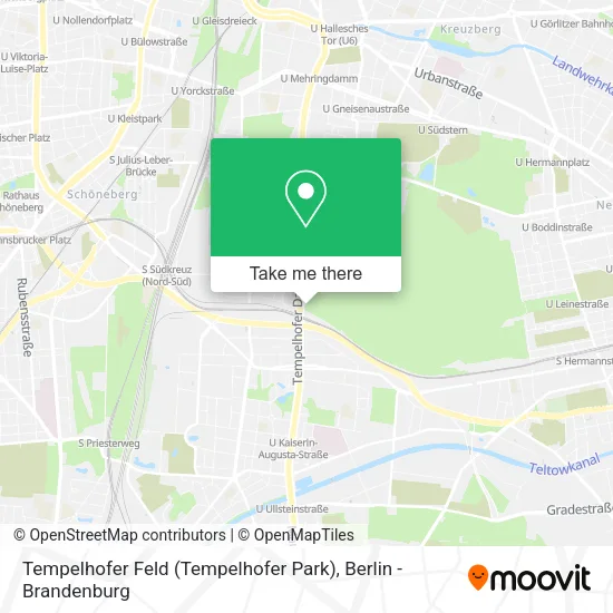 Tempelhofer Feld (Tempelhofer Park) map