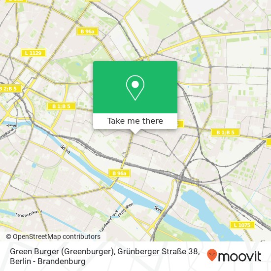 Green Burger (Greenburger), Grünberger Straße 38 map