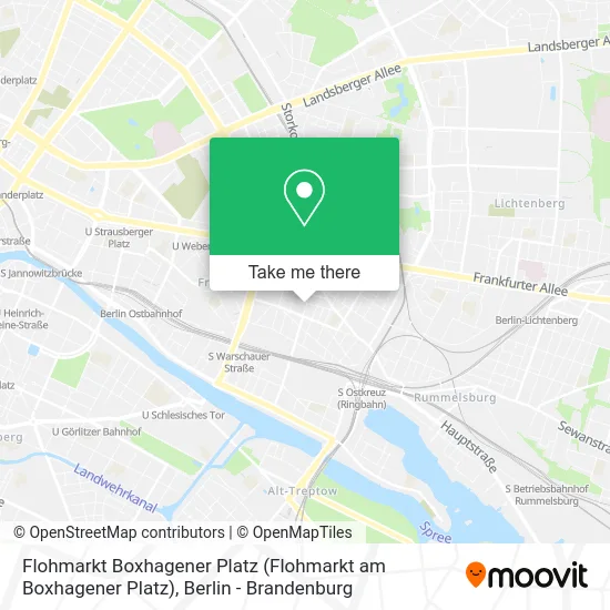 Карта Flohmarkt Boxhagener Platz