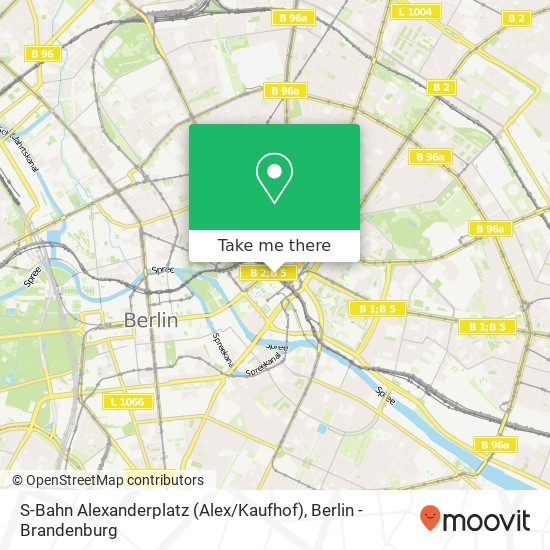 S-Bahn Alexanderplatz (Alex / Kaufhof) map