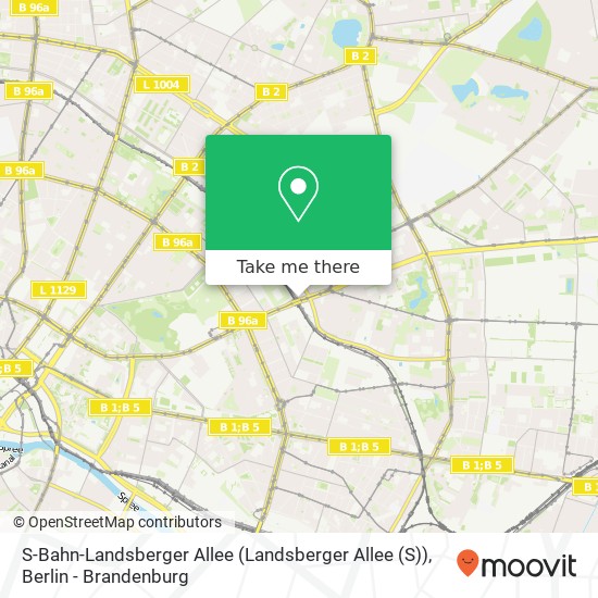 S-Bahn-Landsberger Allee (Landsberger Allee (S)) map