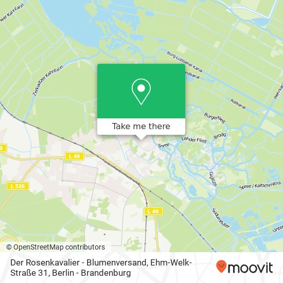 Der Rosenkavalier - Blumenversand, Ehm-Welk-Straße 31 map