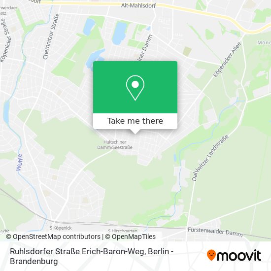 Ruhlsdorfer Straße Erich-Baron-Weg map