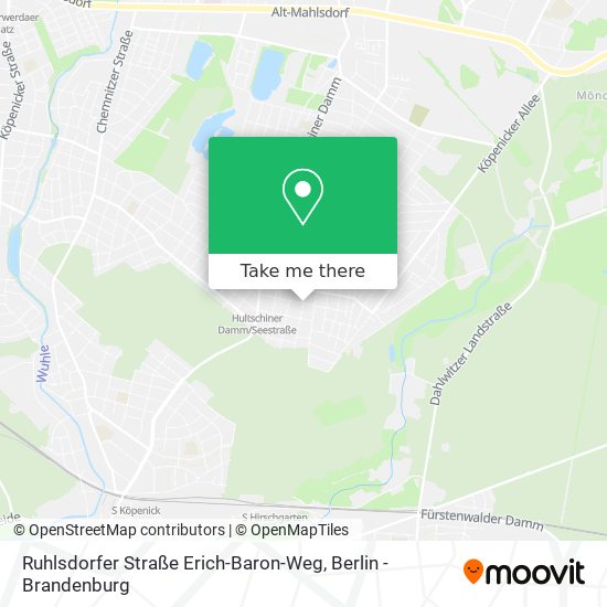 Карта Ruhlsdorfer Straße Erich-Baron-Weg