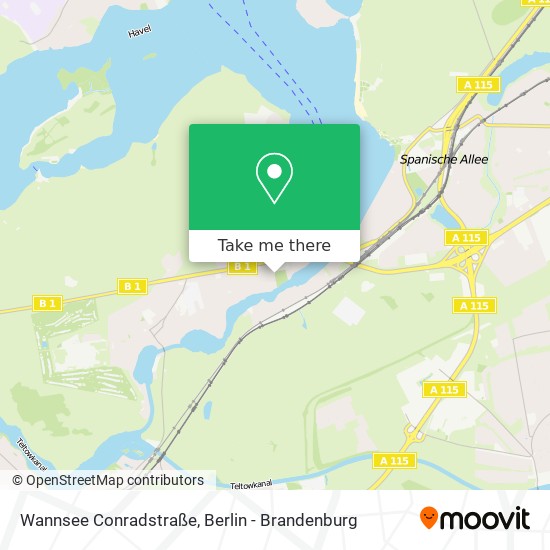 Wannsee Conradstraße map