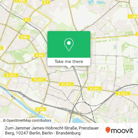 Zum Jammer James-Hobrecht-Straße, Prenzlauer Berg, 10247 Berlin map