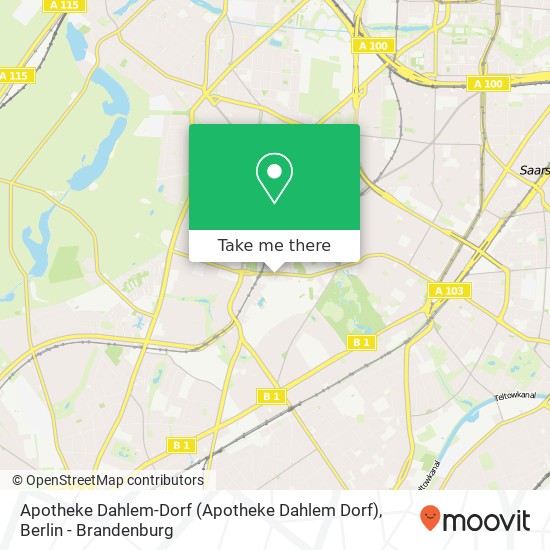 Apotheke Dahlem-Dorf map