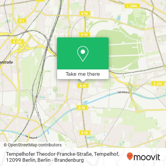 Tempelhofer Theodor-Francke-Straße, Tempelhof, 12099 Berlin map