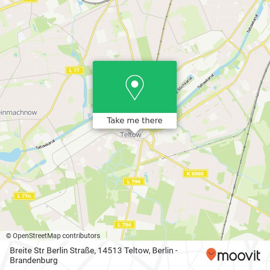 Breite Str Berlin Straße, 14513 Teltow map