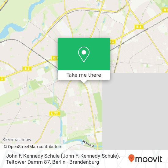 John F. Kennedy Schule (John-F.-Kennedy-Schule), Teltower Damm 87 map