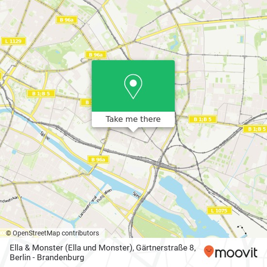 Карта Ella & Monster (Ella und Monster), Gärtnerstraße 8