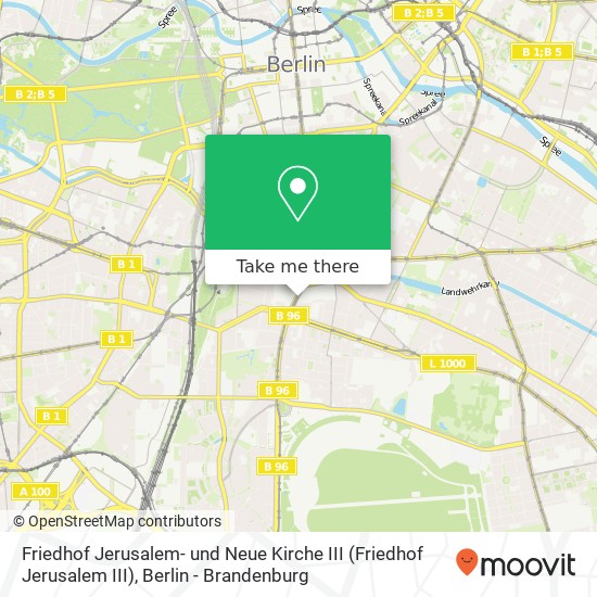 Friedhof Jerusalem- und Neue Kirche III (Friedhof Jerusalem III) map