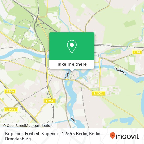 Köpenick Freiheit, Köpenick, 12555 Berlin map