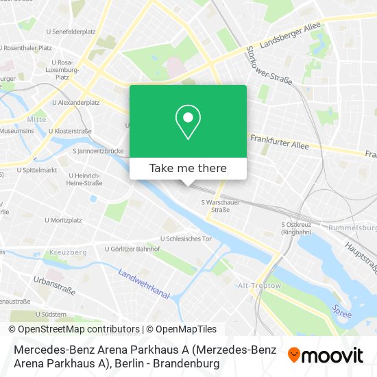 Mercedes-Benz Arena Parkhaus A map