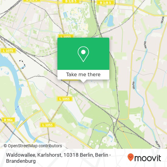 Waldowallee, Karlshorst, 10318 Berlin map