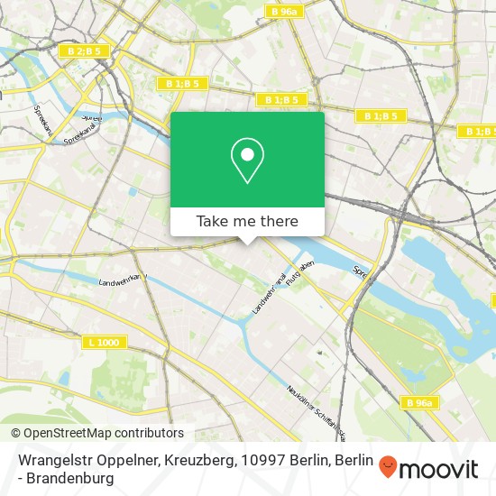 Wrangelstr Oppelner, Kreuzberg, 10997 Berlin map