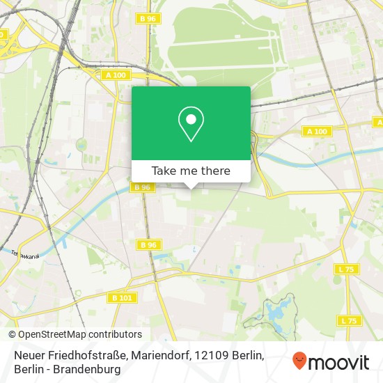 Neuer Friedhofstraße, Mariendorf, 12109 Berlin map