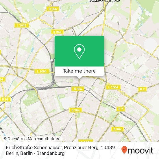 Erich-Straße Schönhauser, Prenzlauer Berg, 10439 Berlin map