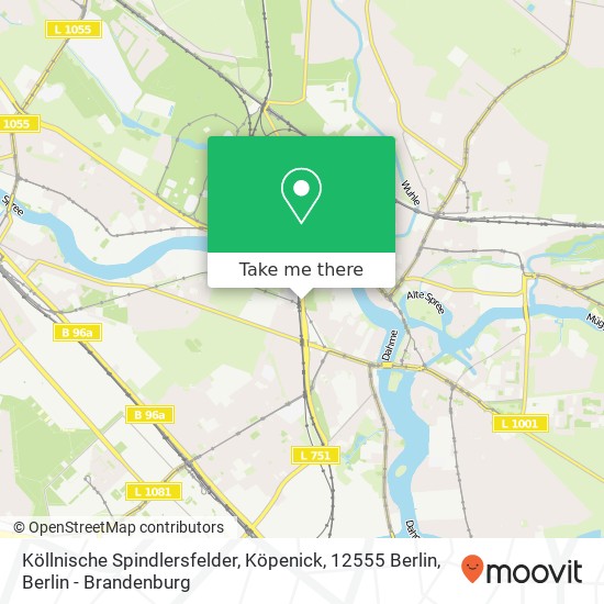 Köllnische Spindlersfelder, Köpenick, 12555 Berlin map