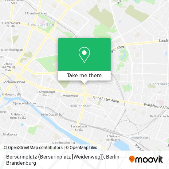 Карта Bersarinplatz (Bersarinplatz [Weidenweg])