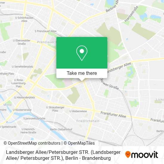 Landsberger Allee / Petersburger STR. map