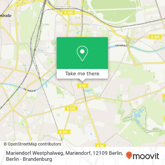 Mariendorf Westphalweg, Mariendorf, 12109 Berlin map