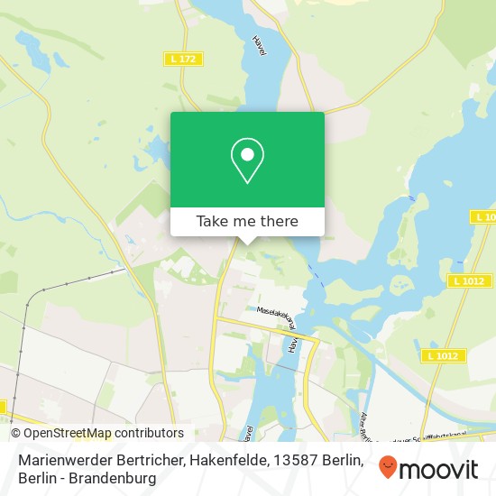 Marienwerder Bertricher, Hakenfelde, 13587 Berlin map