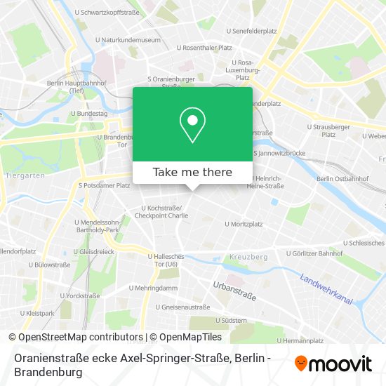 Oranienstraße ecke Axel-Springer-Straße map