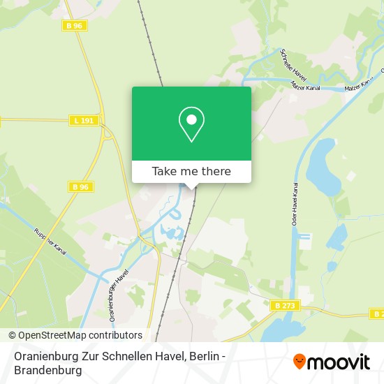 Oranienburg Zur Schnellen Havel map