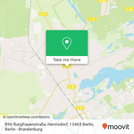 B96 Burgfrauenstraße, Hermsdorf, 13465 Berlin map