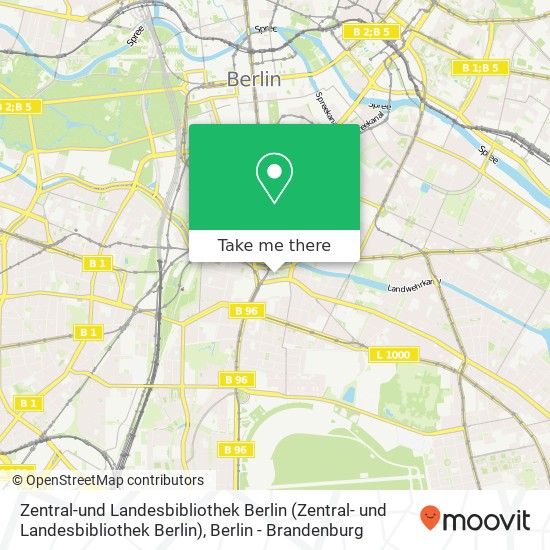 Zentral-und Landesbibliothek Berlin map