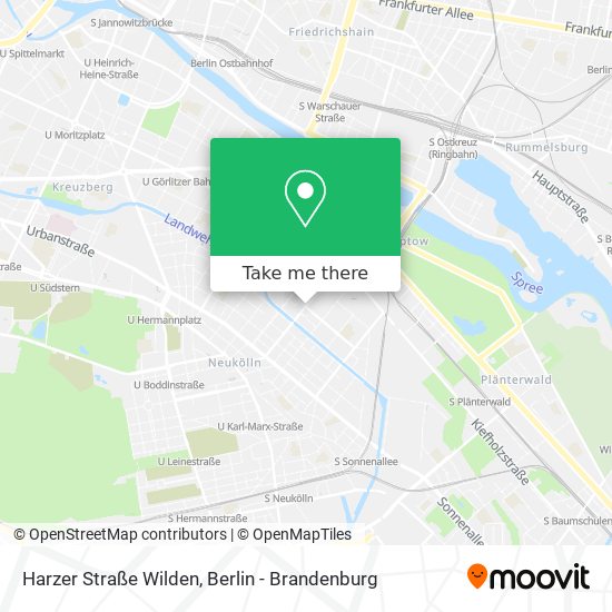 Карта Harzer Straße Wilden
