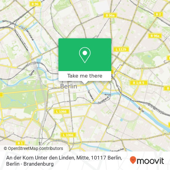 An der Kom Unter den Linden, Mitte, 10117 Berlin map