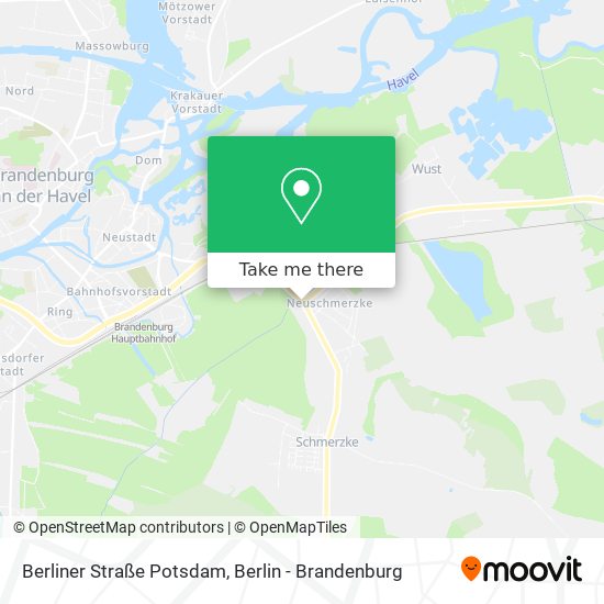 Berliner Straße Potsdam map