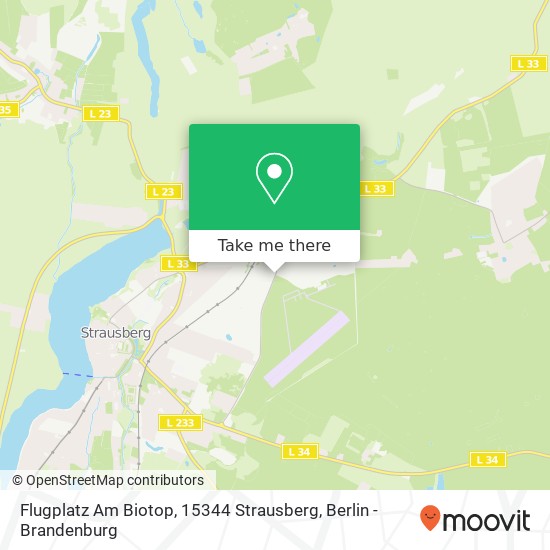 Карта Flugplatz Am Biotop, 15344 Strausberg