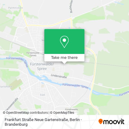 Frankfurt Straße Neue Gartenstraße map