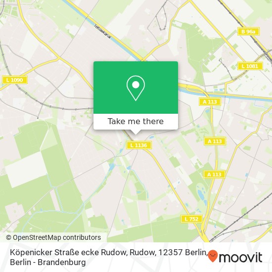 Köpenicker Straße ecke Rudow, Rudow, 12357 Berlin map