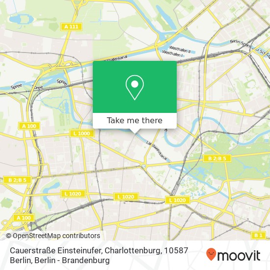 Cauerstraße Einsteinufer, Charlottenburg, 10587 Berlin map