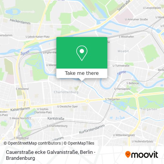 Cauerstraße ecke Galvanistraße map