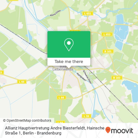 Allianz Hauptvertretung Andre Biesterfeldt, Hainsche Straße 1 map