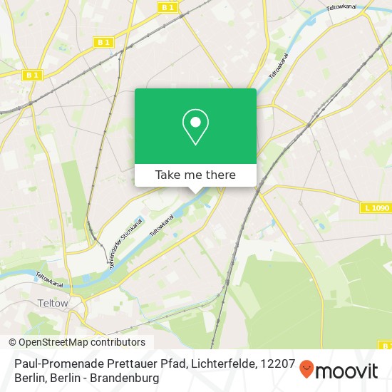 Paul-Promenade Prettauer Pfad, Lichterfelde, 12207 Berlin map