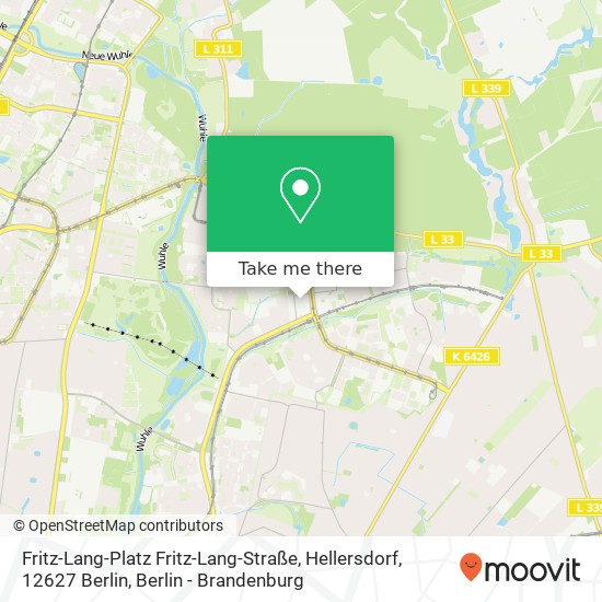 Карта Fritz-Lang-Platz Fritz-Lang-Straße, Hellersdorf, 12627 Berlin